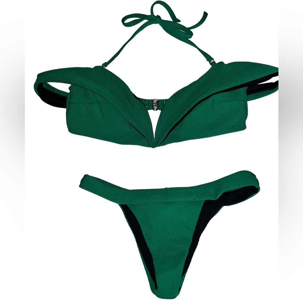 Cute classy green bikini set